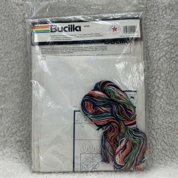 Bucilla #40220 Country Kitchen Wishes Sampler Embroidery Kit Granny Boho NEW 14" - Picture 9 of 9